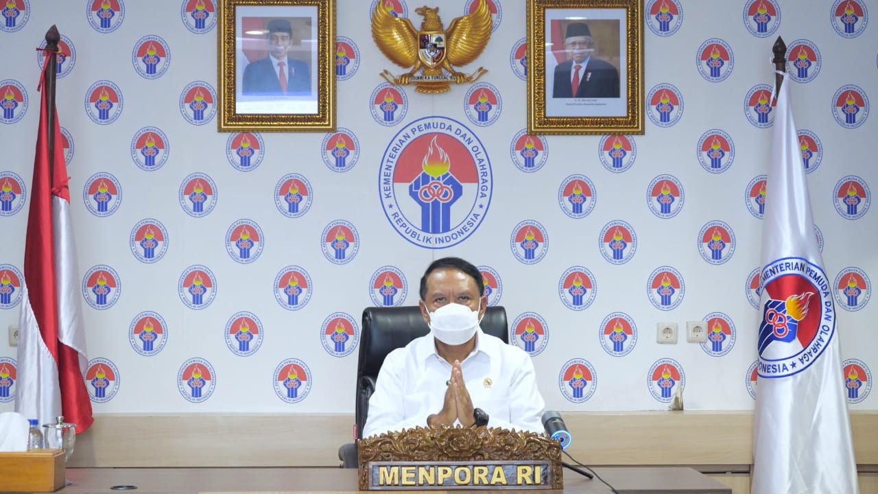 Menjadi nara sumber secara virtual pada Kongres HMI XXXI 2021di Asrama Haji Sukolilo Surabaya, Rabu (17/3) sore, Menteri Pemuda dan Olahraga (Menpora) Zainudin Amali meminta kader HMI harus mampu bertransformasi menyiapkan diri menghadapi era revolusi ind