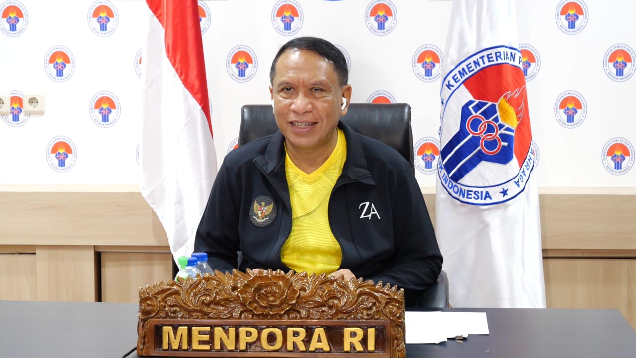 Menteri Pemuda dan Olahraga Republik Indonesia (Menpora RI) Zainudin Amali memastikan para atlet yang mendapatkan medali emas di Olimpiade Tokyo 2021 mendatang akan mendapatkan bonus dan penghargaan dari pemerintah.(foto:bagus/kemenpora.go.id)