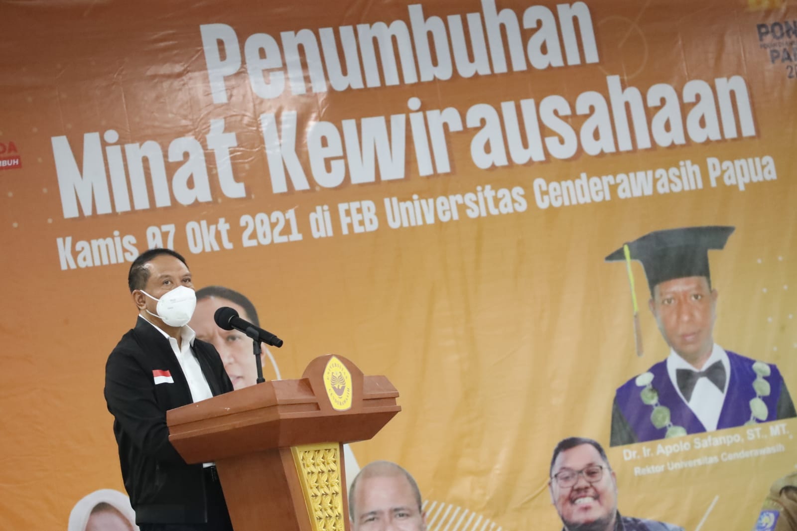 Menteri Pemuda dan Olahraga Republik Indonesia (Menpora RI) Zainudin Amali merasa senang kewirausahaan menjadi mata kuliah wajib di Kampus Universitas Cendrawasih (Uncen). Kewirausahaan sebagai bekal menyiapkan generasi muda kampus menjadi pemuda yang kre