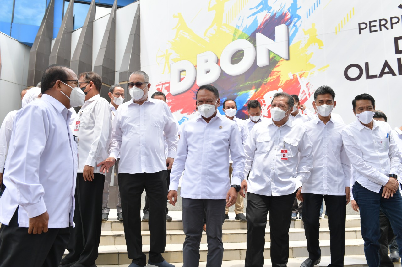 Menteri Pemuda dan Olahraga Republik Indonesia (Menpora RI) Zainudin Amali menginginkan program prioritas Kemenpora 2020-2024 berjalan dengan maksimal. Hal ini bertujuan agar target-target yang diinginkan tercapai.(foto:bagus/kemenpora.go.id)