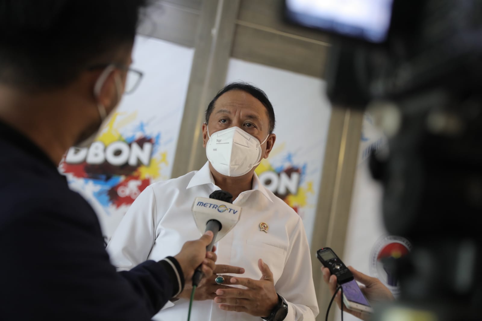 Menteri Pemuda dan Olahraga (Menpora) Zainudin Amali memuji permainan anak asuh Shin Tae-yong setelah berhasil menaklukan Timor Leste 4-1 dalam laga uji coba FIFA Matchday yang berlangsung di Stadion Dipta Gianyar Bali, Kamis (27/1) malam WIB.(foto:egan/k