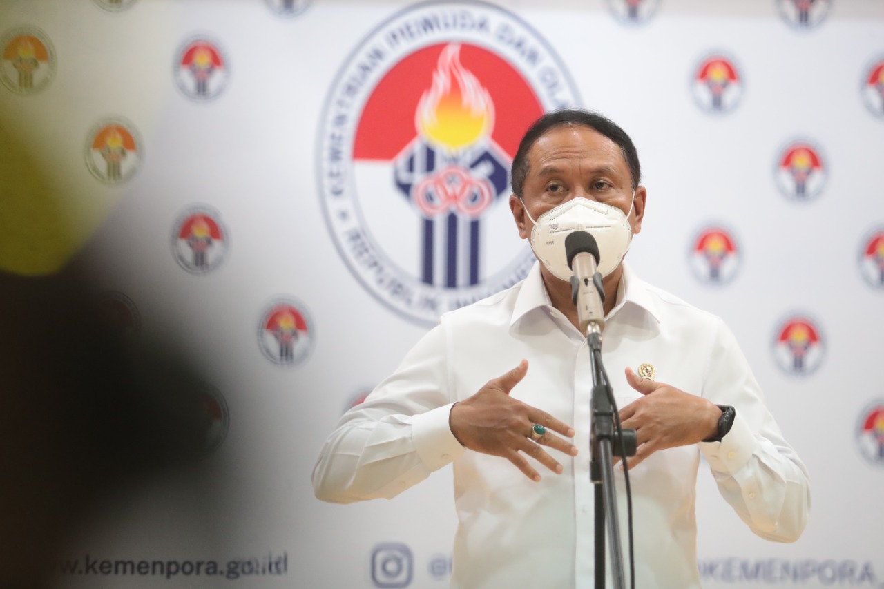 Menteri Pemuda dan Olahraga Republik Indonesia (Menpora RI) Zainudin Amali meminta timnas Indonesia yang batal ikut Piala AFF U-23 tetap semangat. Menpora Amali yakin skuat Garuda bisa bangkit, sebab masih banyak kejuaraan yang akan dihadapi kedepannya.(f