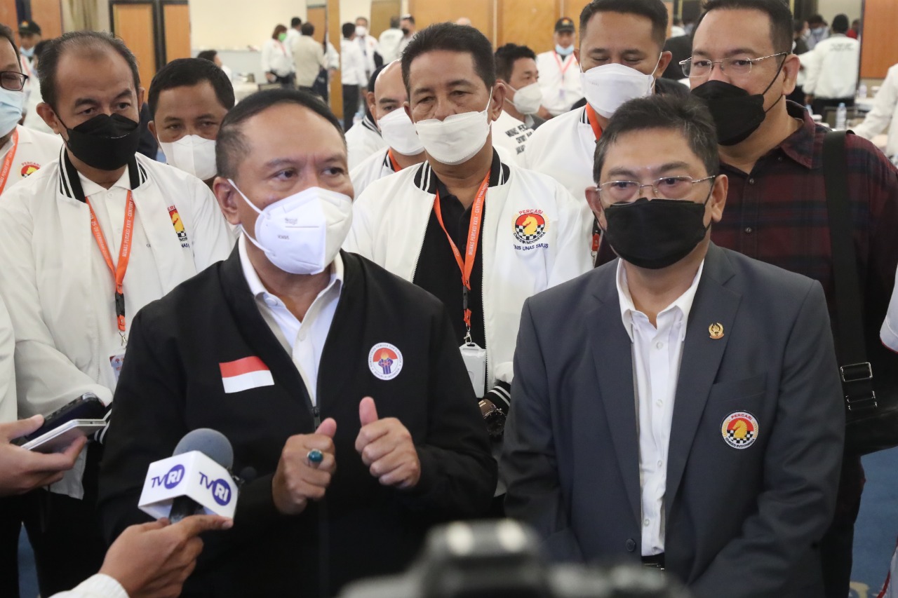 Menteri Pemuda dan Olahraga Republik Indonesia (Menpora RI) Zainudin Amali mengapresiasi perjuangan Ketua PB Percasi periode 2017-2021 GM Utut Adianto dan berterima kasih atas kesediannya, kembali memimpin PB Percasi sebagai ketua umum periode kepemimpina