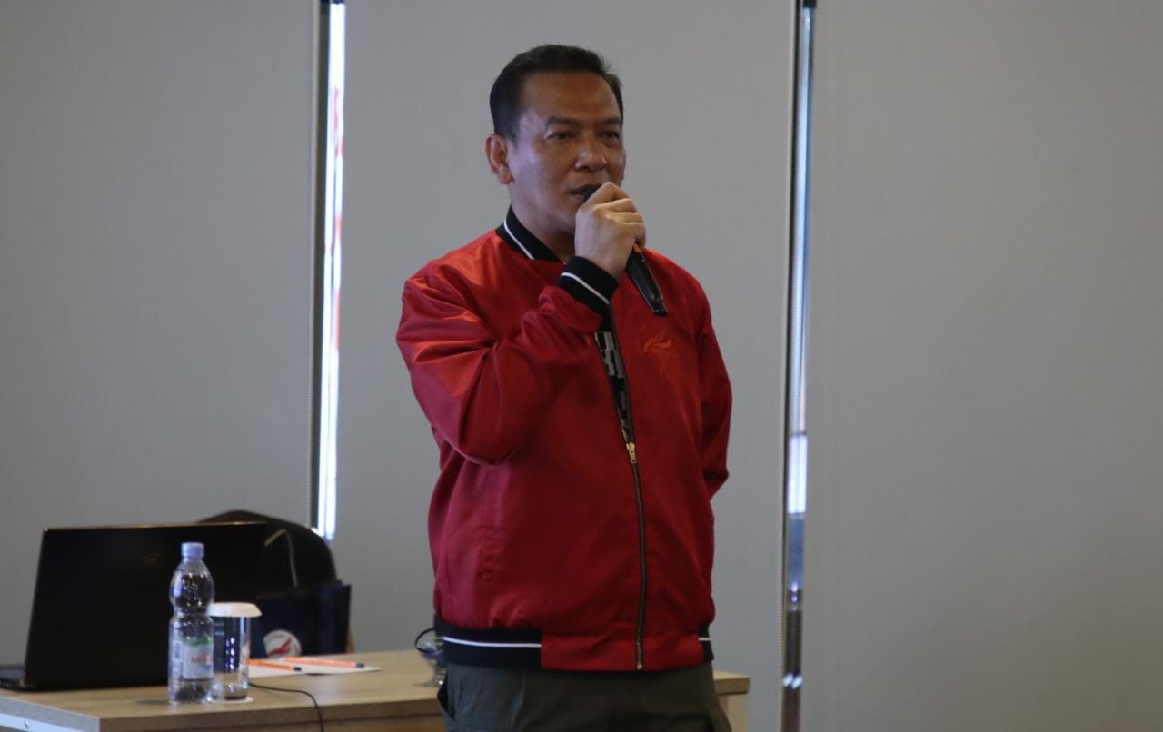 Ketua Harian PBESI Bambang Sunarwibowo sampaikan terima kasih dan penghargaan tinggi kepada pemerintah, khususnya kepada Menpora Amali yang telah mendukung penuh perkembangan Esport di Indonesia. (foto:egan/kemenpora.go.id)