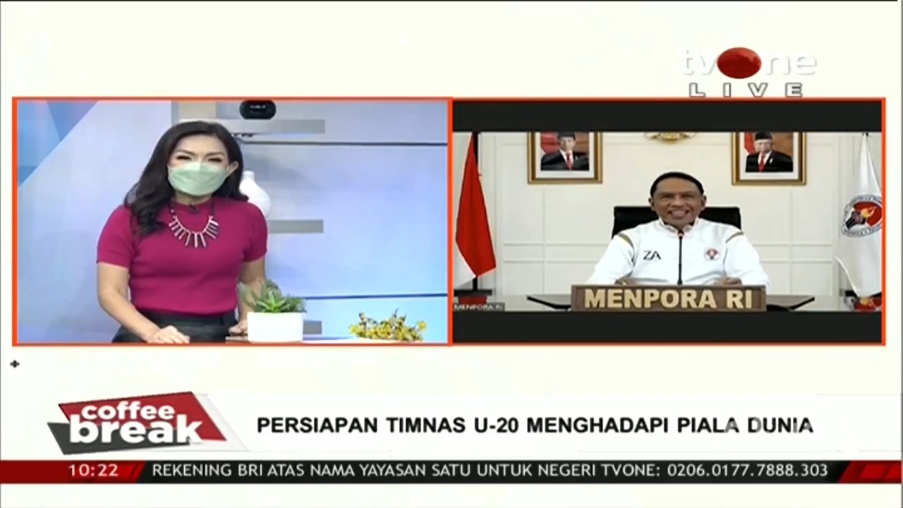 Menteri Pemuda dan Olahraga Republik Indonesia (Menpora RI) Zainudin Amali berharap Indonesia yang akan menjadi tuan rumah FIFA World Cup U-20 tahun 2023 mendatang mampu sukses prestasi dan sukses menjadi tuan rumah yang baik. (foto:bagus/kemenpora.go.id)