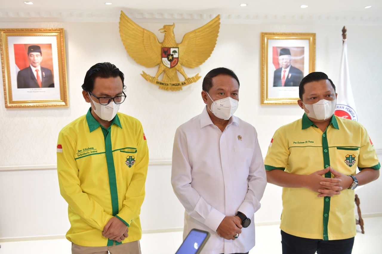 Menteri Pemuda dan Olahraga Republik Indonesia (Menpora RI), Zainudin Amali mengapresiasi dan menyambut baik terhadap sejumlah program yang dicanangkan Pemuda Katolik terutama program pengembangan sumber daya manusia (SDM).(foto:bagus/kemenpora.go.id)