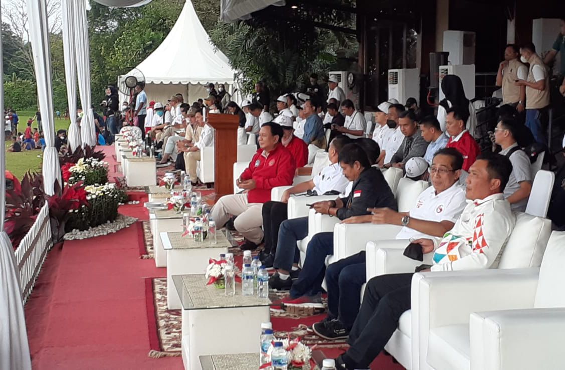 Mewakili Menteri Pemuda dan Olahraga Republik Indonesia (Menpora RI) Zainudin Amali, Tenaga Ahli Menpora, Brigadir Jenderal (Brigjen) Pol Uden Kusuma Wijaya menghadiri ajang Nusantara Open 2022.(foto:dok/pribadi)