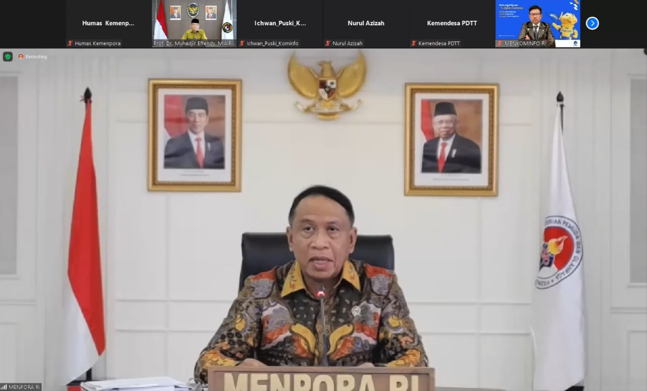 Pada tahun 2023, Indonesia kembali akan memegang posisi penting dalam forum internasional sebagai ketua Asean. Terkait hal tersebut Menteri Pemuda dan Olahraga Republik Indonesia (Menpora RI) Zainudi Amali mendukung Indonesia menjadi Ketua Asean.(foto:ega