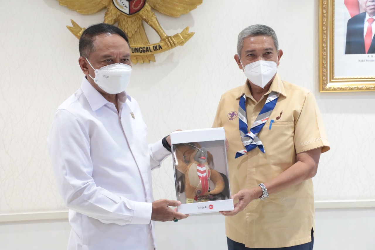 Sekretaris Jenderal Kwartir Nasional Gerakan Pramuka, Mayjen TNI (Purn) Dr. Bachtiar, sampaikan terima kasih kepada Menpora Amali dan jajarannya, yang telah berkomitmen mendukung dan memperhatikan Gerakan Pramuka, yang telah melaksanakan Jambore Nasional 