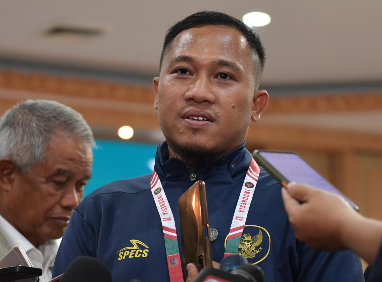 Ketua Umum Persatuan Sepakbola Amputasi Indonesia (PSAI) Yudhi Yahya menyampaikan ucapan terimakasih kepada Menteri Pemuda dan Olahraga Republik Indonesia (Menpora RI) Zainudin Amali atas dukungan dan perhatiannya terhadap timnas amputasi Indonesia. (foto