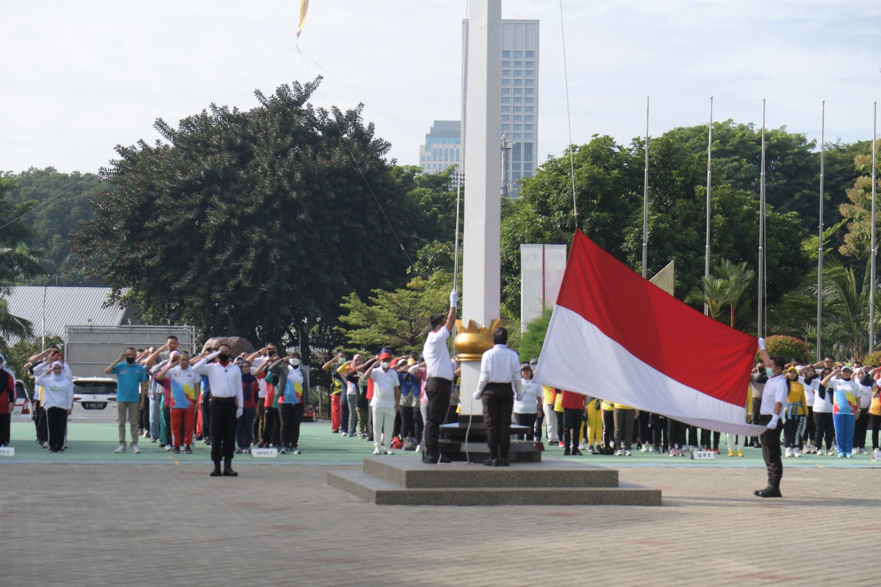 Kementerian Pemuda dan Olahraga Republik Indonesia (Kemenpora RI) menggelar upacara dalam rangka Memperingati Hari Sumpah Pemuda (HSP) ke-94 tahun 2022. Tema HSP tahun 2022 ini yang berpusat di Ibu Kota Nusantara (IKN), Kalimantan Timur adalah Bersatu Ban