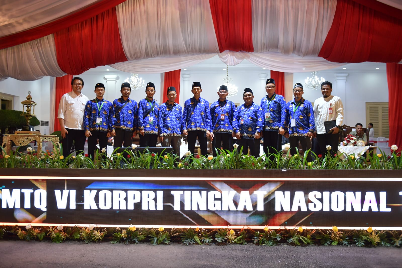 Kementerian Pemuda Dan Olahraga Republik Indonesia (Kemenpora RI) mengirimkan 5 Aparatur Sipil Negara (ASN) dalam penyelenggaraan Musabaqah Tilawatil Quran (MTQ) VI Korps Pegawai Republik Indonesia (Korpri) Tingkat Nasional Tahun 2022, di Padang, Sumatera