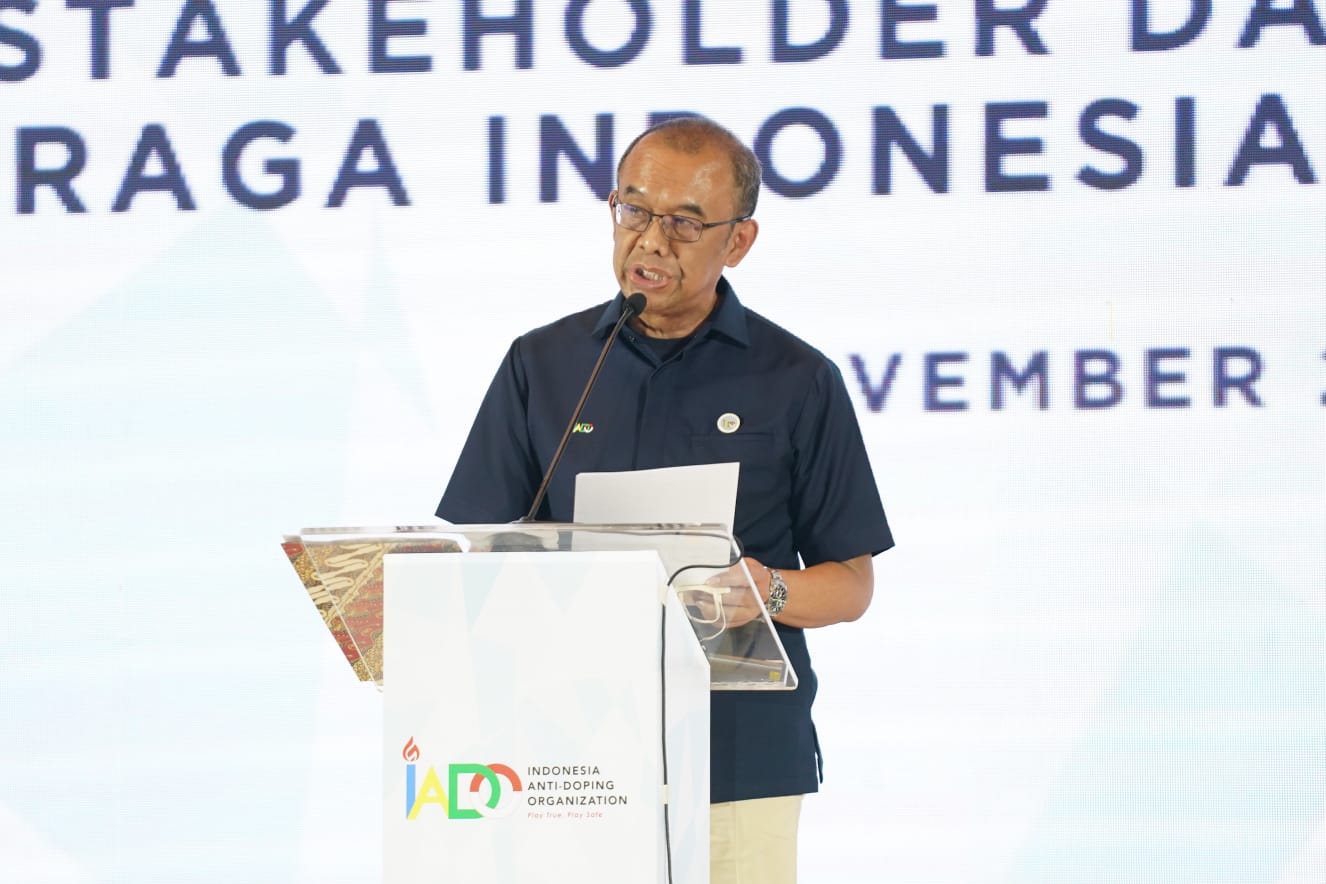 Ketua Umum (Ketum) Indonesia Anti-Doping Organization (IADO) Gatot S. Dewa Broto menyampaikan terima kasih kepada Menteri Pemuda dan Olahraga Republik Indonesia (Menpora RI) Zainudin Amali yang telah mendorong olahraga di Tanah Air bersih, sportif, dan te