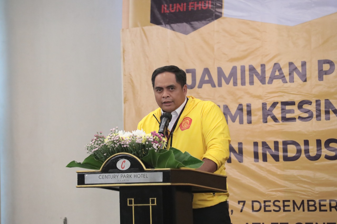 Ketua Umum Ikatan Alumni Fakultas Hukum Universitas Indonesia (ILUNI FHUI) Rapin Mudiardjo Kawiradji menyampaikan komitmennya untuk mendukung perkembangan dan industri olahraga tanah air sesuai Desain Besar Olahraga Nasional (DBON), sekaligus agar prestas