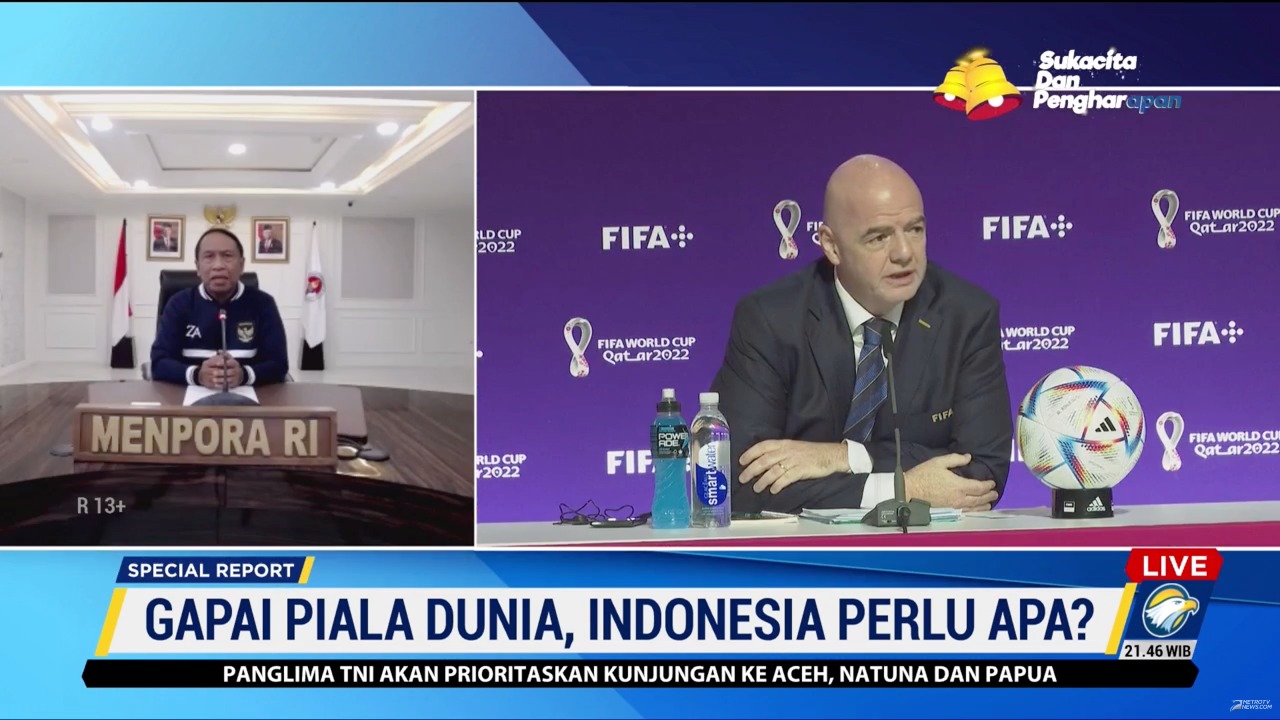 Menteri Pemuda dan Olahraga Republik Indonesia (Menpora RI) Zainudin Amali kembali menegaskan pemerintah komitmen untuk mendukung persiapan Timnas Indonesia yang akan bertanding di ajang FIFA World Cup U-20 tahun 2023 nanti.(foto:putra/kemenpora.go.id)