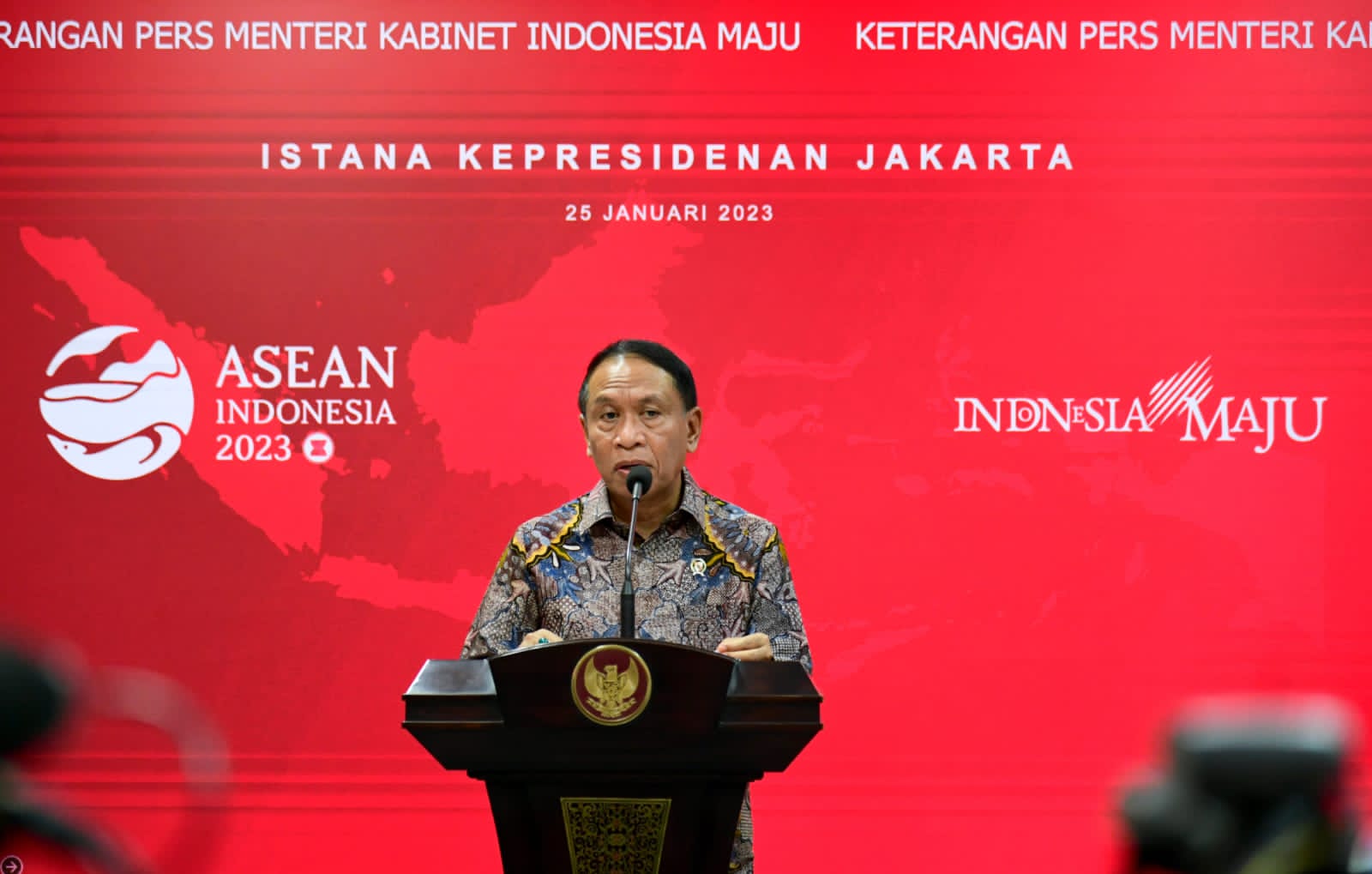 Indonesia terpilih menjadi tuan rumah penyelenggaraan beberapa perhelatan olahraga internasional pada tahun 2023. Menteri Pemuda dan Olahraga (Menpora) Zainudin Amali menyampaikan bahwa progres kesiapan penyelenggaraan perhelatan olahraga tersebut berjala