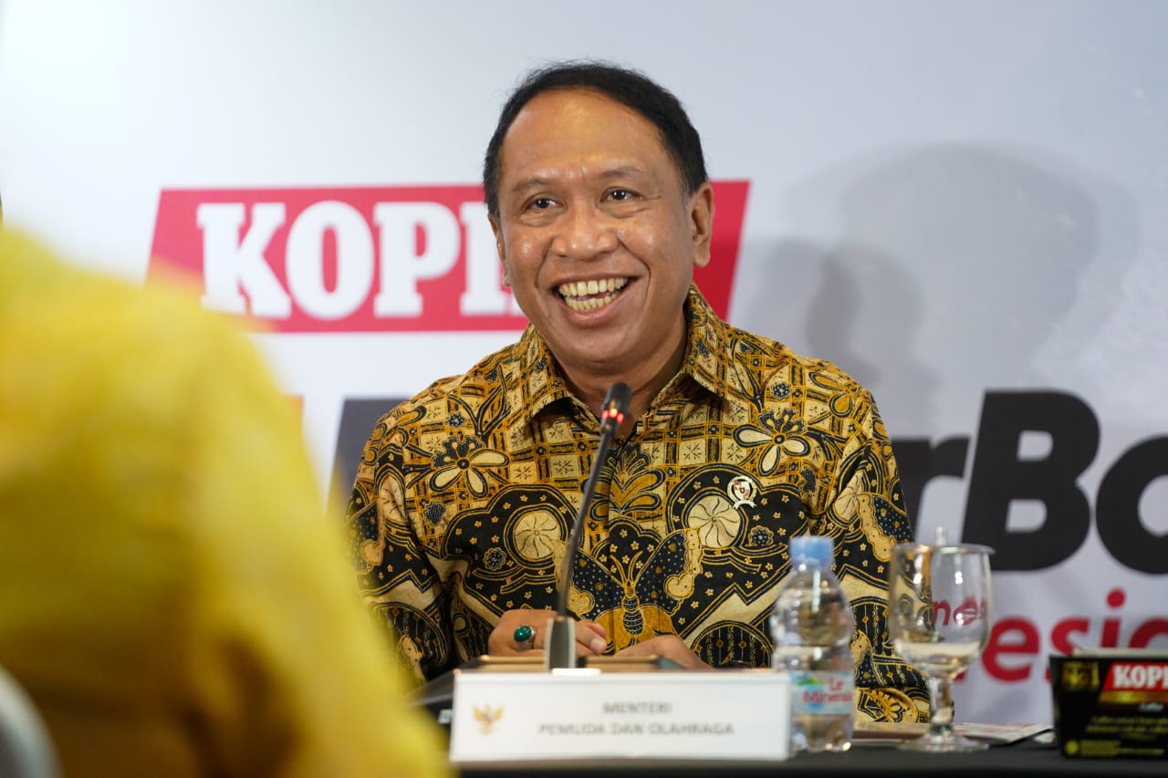 Menteri Pemuda dan Olahraga Republik Indonesia (Menpora RI) Zainudin Amali, secara resmi membuka Kongres Pengurus Besar Serikat Mahasiswa Muslimin Indonesia (PB SEMMI) ke-VIII Tahun 2023 secara daring dari Kantor Kemenpora Senayan, Jakarta.(foto:dok/kemen