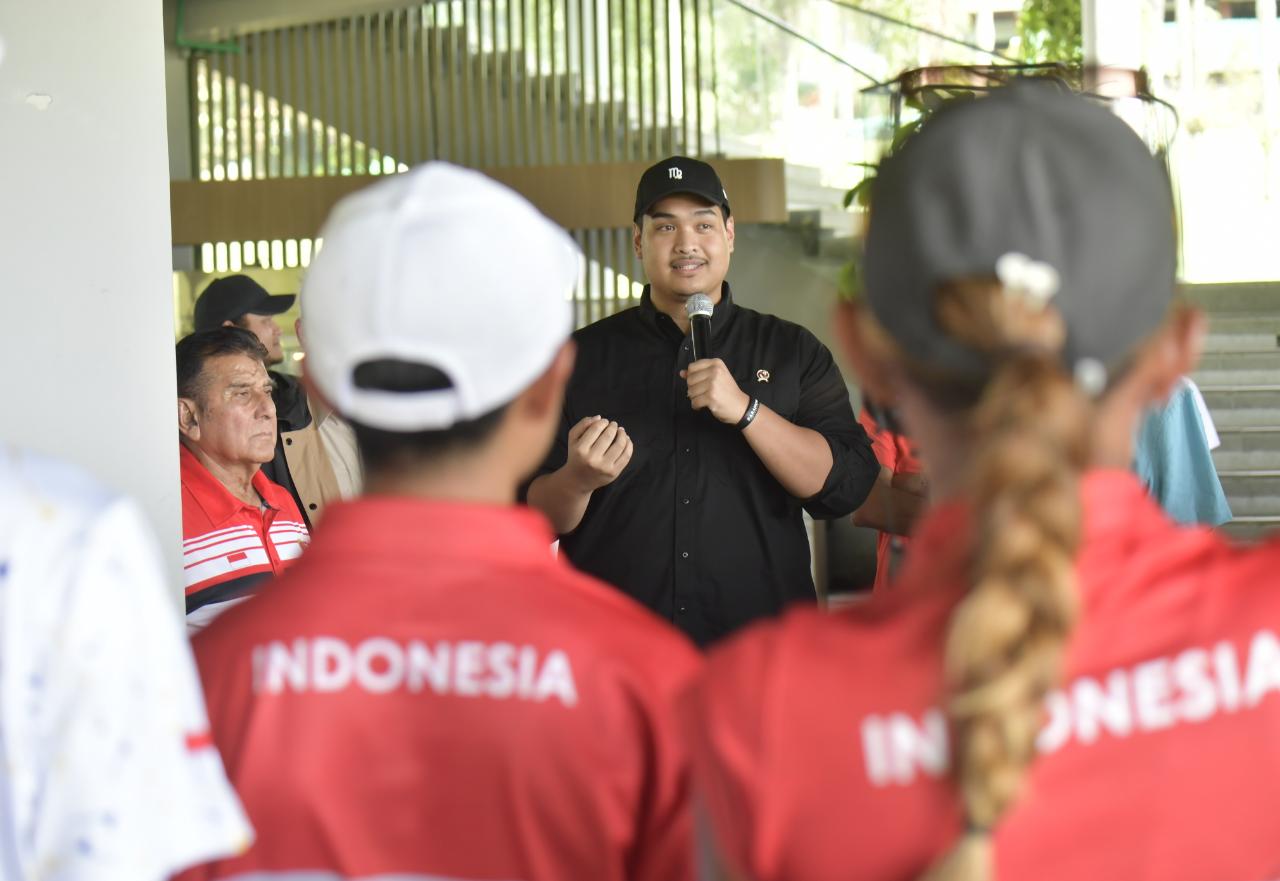 Menteri Pemuda dan Olahraga Republik Indonesia (Menpora RI) Dito Ariotedjo, menitipkan pesan kepada kontingen Golf Indonesia yang akan berjuang di SEA Games Kamboja 2023. Menpora Dito harap para atlet golf bermain maksimal demi Merah Putih dan berharap S