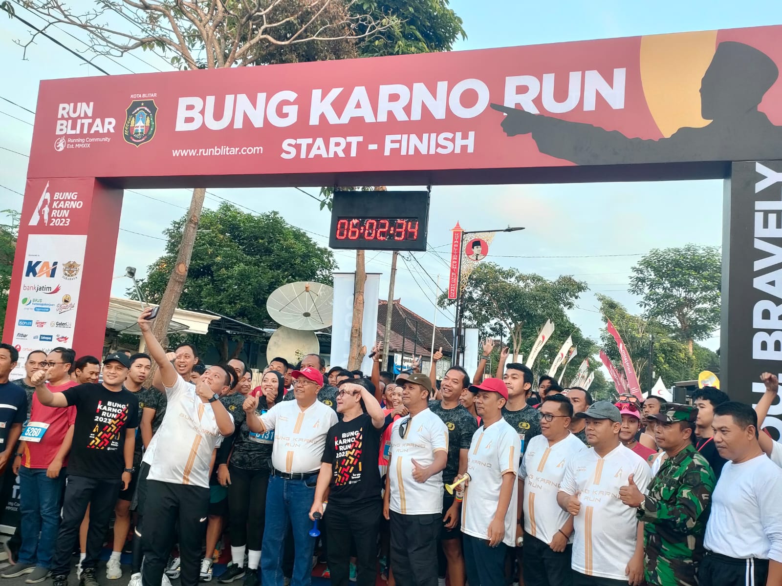 Kementerian Pemuda dan Olahraga Republik Indonesia (Kemenpora RI) mengapresiasi penyelenggaraan Bung Karno Run 2023 di Blitar, Jawa Timur. Kemenpora berharap ajang ini bisa melahirkan talenta atlet yang nantinya bisa memperkuat tim nasional.(foto:istimewa