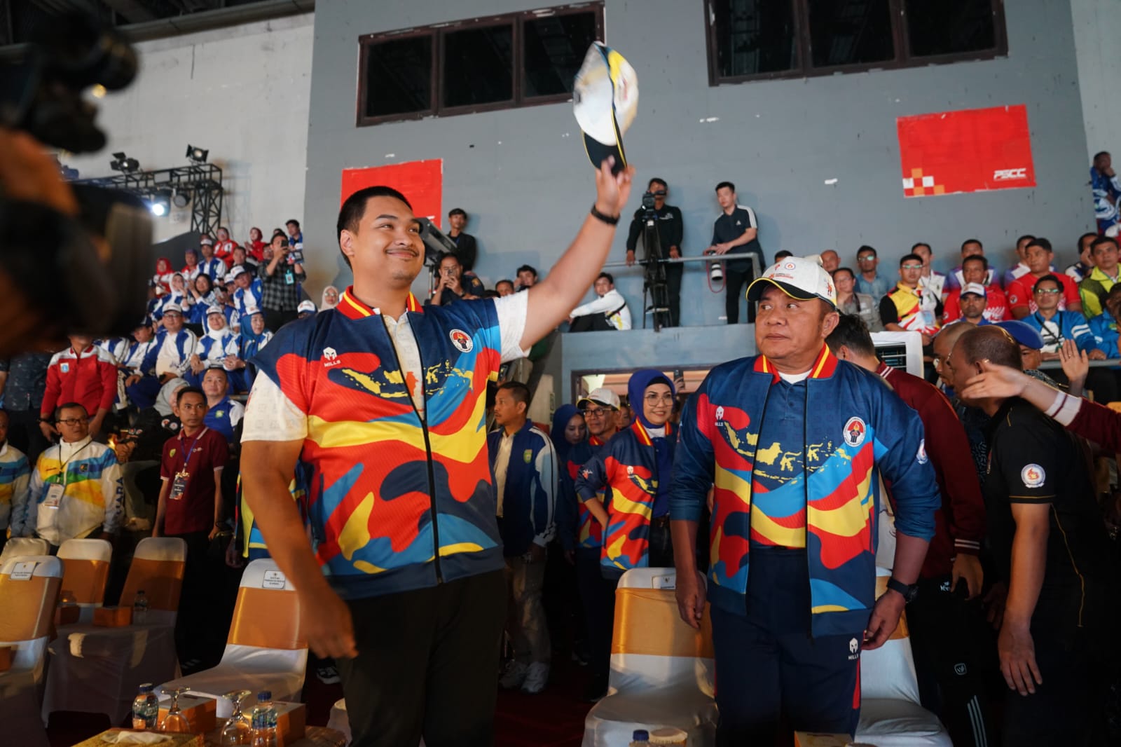 Menteri Pemuda dan Olahraga Republik Indonesia (Menpora RI) Dito Ariotedjo secara resmi membuka Pekan Olahraga Pelajar Nasional (POPNAS) XVI Tahun 2023 di di Palembang Sport and Convention Center (PSCC) Palembang, Sumatera Selatan. 10 ribu lebih siswa had