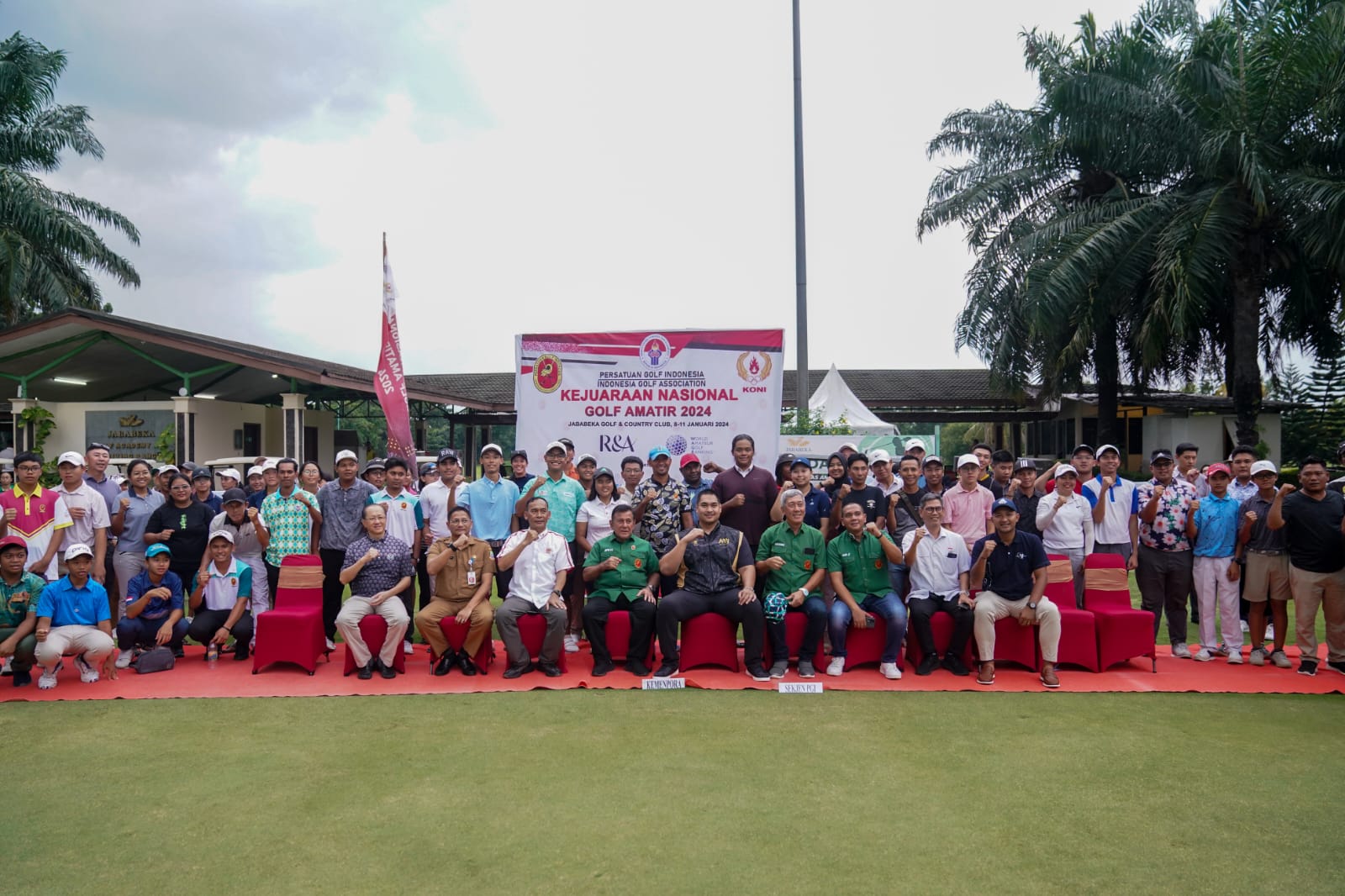 Menteri Pemuda dan Olahraga Republik Indonesia (Menpora RI) Dito Ariotedjo mendukung program sports go to school sebagai upaya untuk menjaring atlet. Salah satu olahraga yang bisa masuk adalah golf. (foto:egan/kemenpora.go.id)