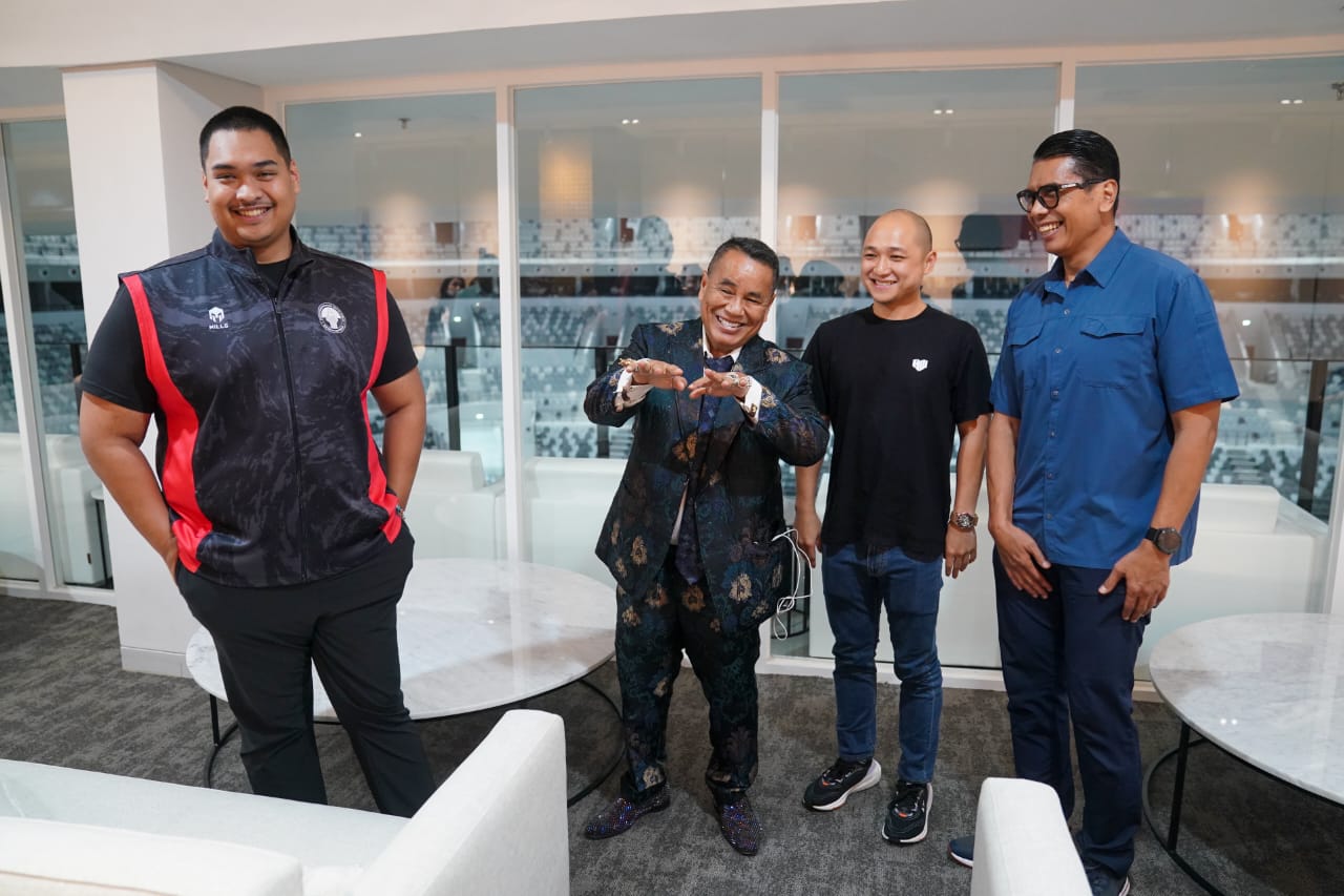 Menteri Pemuda dan Olahraga Republik Indonesia (Menpora RI) Dito Ariotedjo menyambut baik Holywings Sport Show (HSS) Series 5 digelar di Indonesia Arena atau Indoor Multifunction Stadium (IMS), Senayan, Jakarta.(foto:egan/kemenpora.go.id)