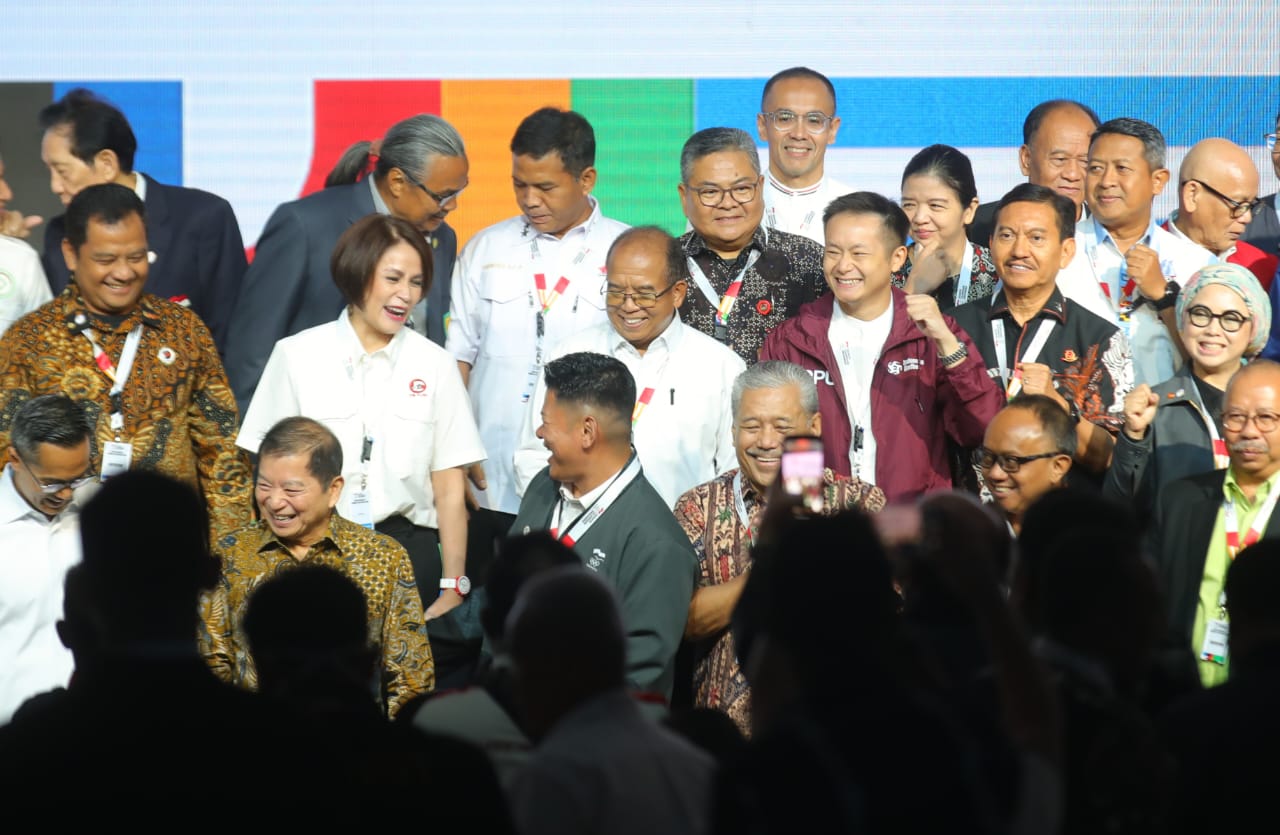 Kementerian Pemuda dan Olahraga Republik Indonesia (Kemenpora RI) berharap Rapat Anggota Komite Olimpiade Indonesia (KOI) 2024 bisa menelurkan kebijakan dan rekomendasi strategis terkait Desain Besar Olahraga Nasional (DBON).(foto:herry/kemenpora.go.id)