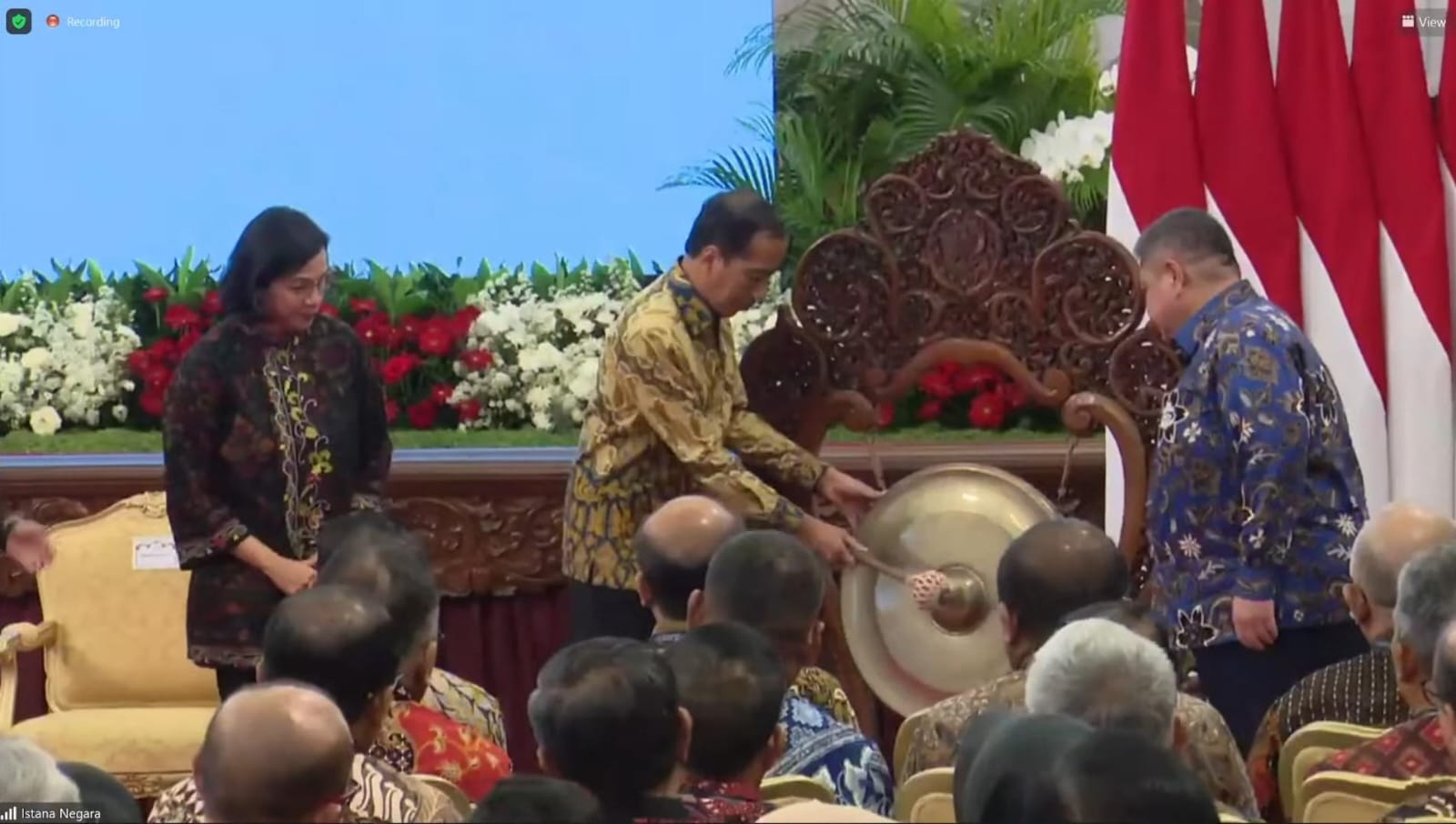 Menteri Pemuda dan Olahraga Republik Indonesia (Menpora RI) Dito Ariotedjo menghadiri secara virtual Rapat Koordinasi Nasional Pengawasan Intern Pemerintah Tahun 2024 dari Kemenpora, Jakarta, Rabu (22/5). (foto:egan/kemenpora.go.id)