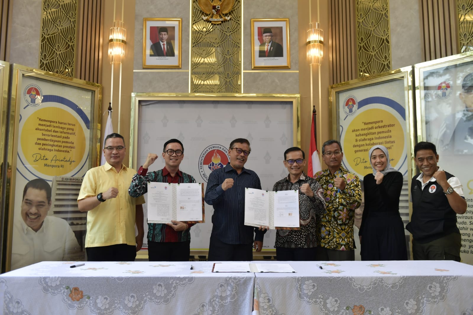Kementerian Pemuda dan Olahraga Republik Indonesia (Kemenpora RI) bersama dengan Badan Kependudukan dan Keluarga Berencana Nasional (BKKBN) menyepakati penandatanganan Perjanjian Kerja Sama(PKS) terkait Penguatan Pemahaman Remaja dan Pemuda dalam rangka P