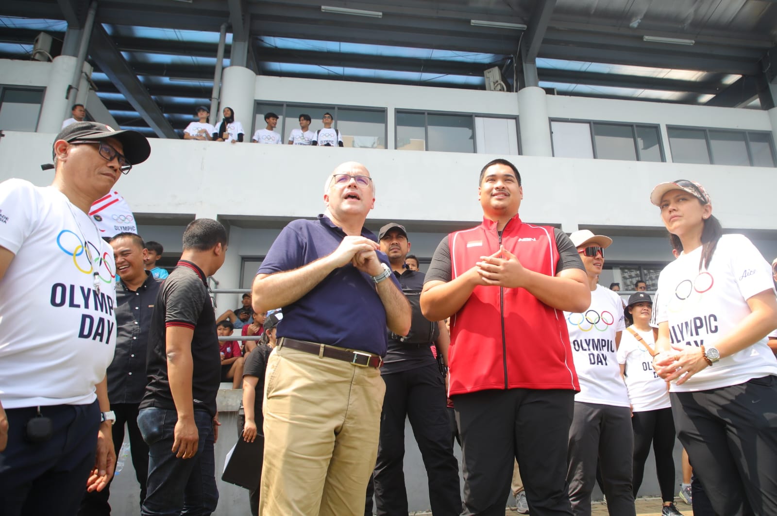 Menteri Pemuda dan Olahraga Republik Indonesia (Menpora RI), Dito Ariotedjo hadir pada acara Olympic Day 2024 di Komplek Gelora Bung Karno, Jakarta, pada Sabtu (22/6) siang.(foto:herry/kemenpora.go.id)