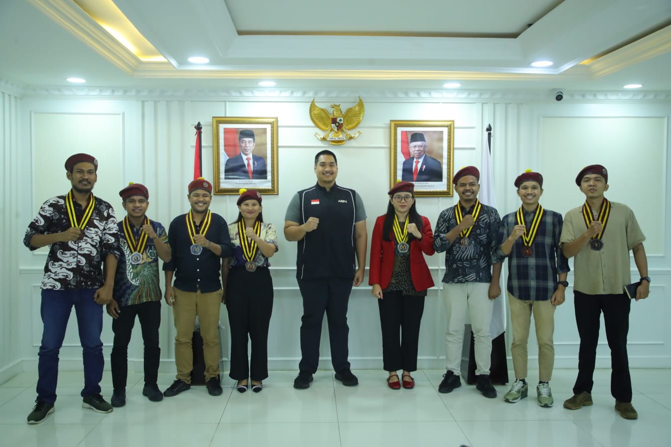 Menteri Pemuda dan Olahraga Republik Indonesia (Menpora RI) Dito Ariotedjo mendukung suksesnya kongres Perhimpunan Mahasiswa Katolik Republik Indonesia (PMKRI) tahun 2024 yang akan dilaksanakan di Merauke, Papua Selatan, 7-13 Juli mendatang. (foto:herry/k