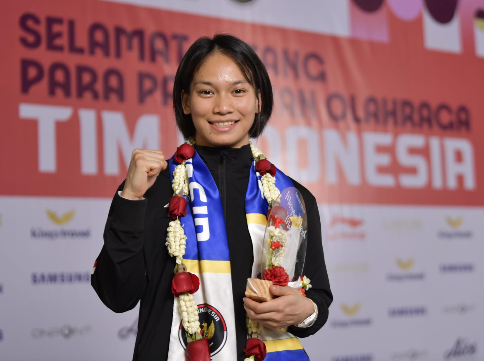 Judoka Maryam March Maharani menjadi wakil Indonesia dalam gelaran Olimpiade 2024 Paris. Kehadiran Maharani di panggung Olimpiade tahun ini mengobati rindu penggemar cabang olahraga tersebut. (foto: bagus/kemenpora.go.id)