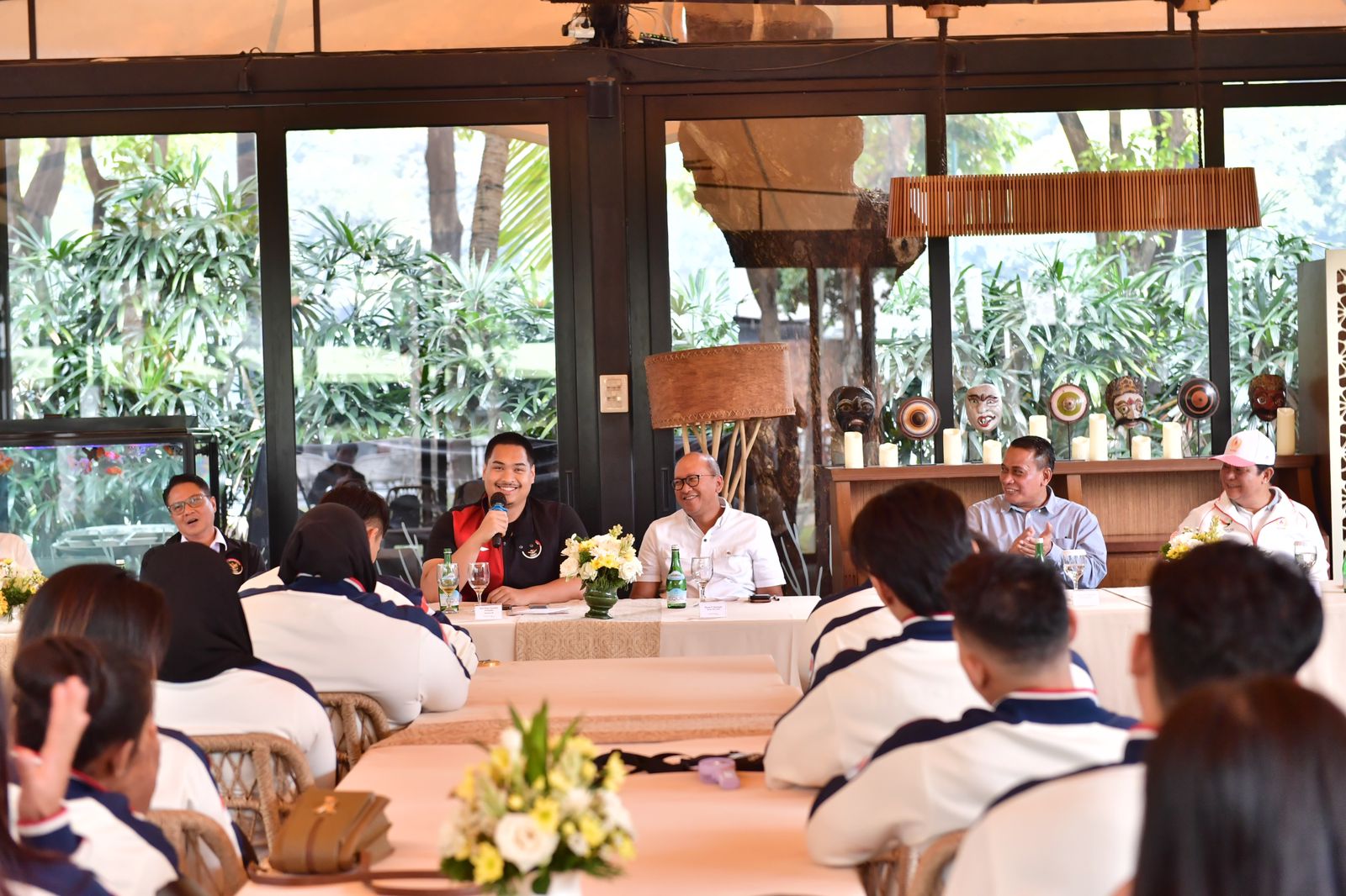 Menteri Pemuda dan Olahraga Republik Indonesia (Menpora RI) Dito Ariotedjo menegaskan angkat besi menjadi cabang olahraga prioritas utama. Hal ini menyusul seiring prestasi yang ditorehkan dengan menyabet satu medali emas pada Olimpiade 2024 Paris. (foto: