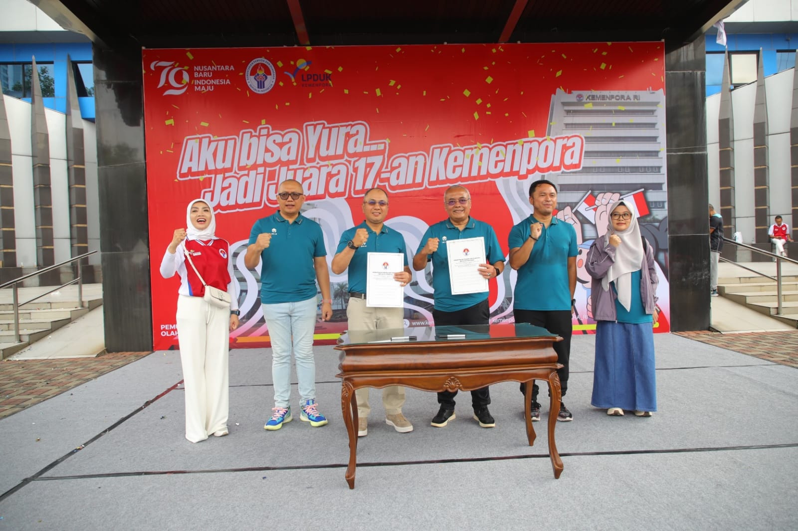 Kementerian Pemuda dan Olahraga Republik (Kemenpora RI) terus menjalin kerja sama dengan PT Bank Rakyat Indonesia (Persero), Tbk dalam mendukung jasa pelayanan perbankan di lingkungan Kemenpora. (foto:herry/kemenpora.go.id)