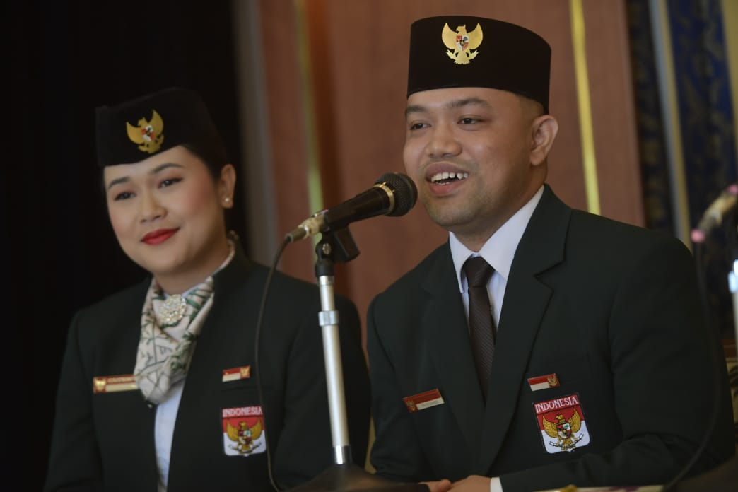 Namanya Akbar Apriansyah, pemuda berusia 26 tahun asal Kabupaten Kapuas, Kalimantan Tengah ini memiliki cerita inspiratif dan membanggakan dalam perjalanan hidupnya.(foto:bagus/kemenpora.go.id)