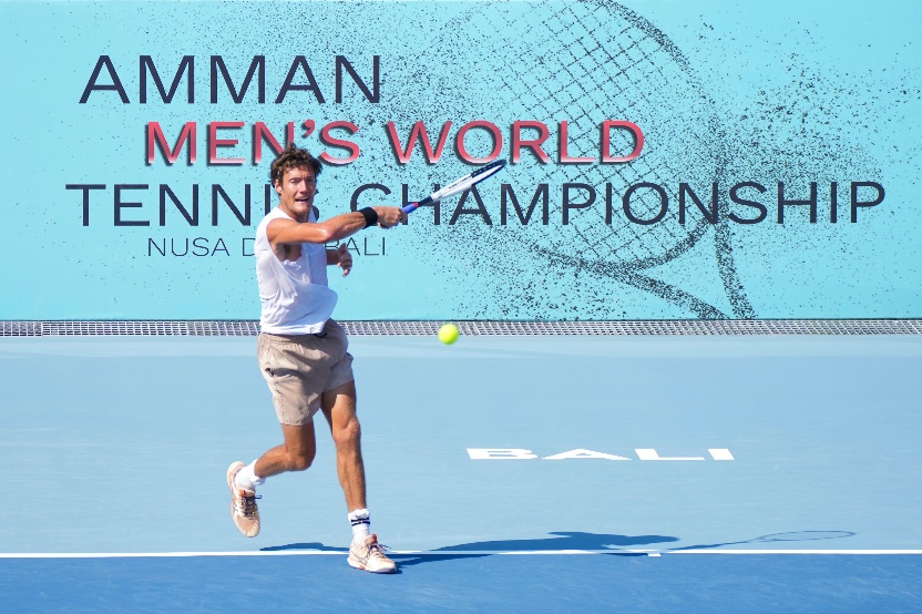 Menteri Pemuda dan Olahraga Republik Indonesia (Menpora RI) Dito Ariotedjo  menyaksikan laga final turnamen internasional AMMAN Mineral Men’s World Tennis Championship 2025 yang digelar di kawasan wisata ITDC Nusa Dua, Kabupaten Badung, Bali, Minggu (3/8)