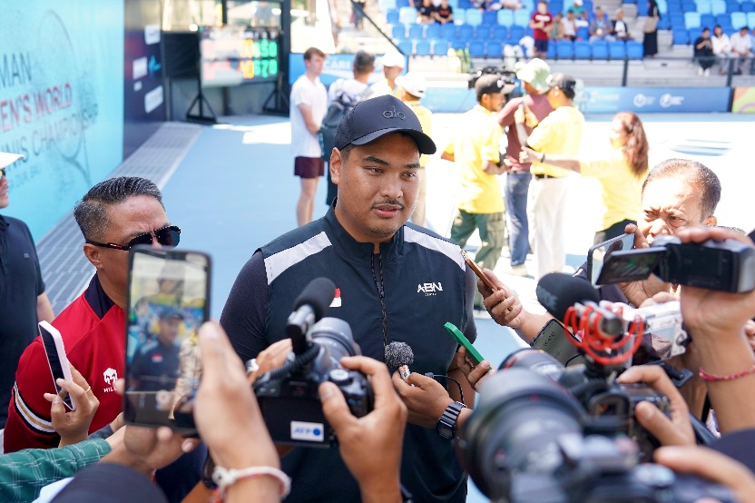 Menteri Pemuda dan Olahraga Republik Indonesia (Menpora RI) Dito Ariotedjo mengungkapkan kebahagiaannya karena Indonesia kini memiliki venue olahraga raket berstandar internasional di kawasan wisata ITDC Nusa Dua, Kabupaten Badung, Bali.(foto:Gilang/kemen