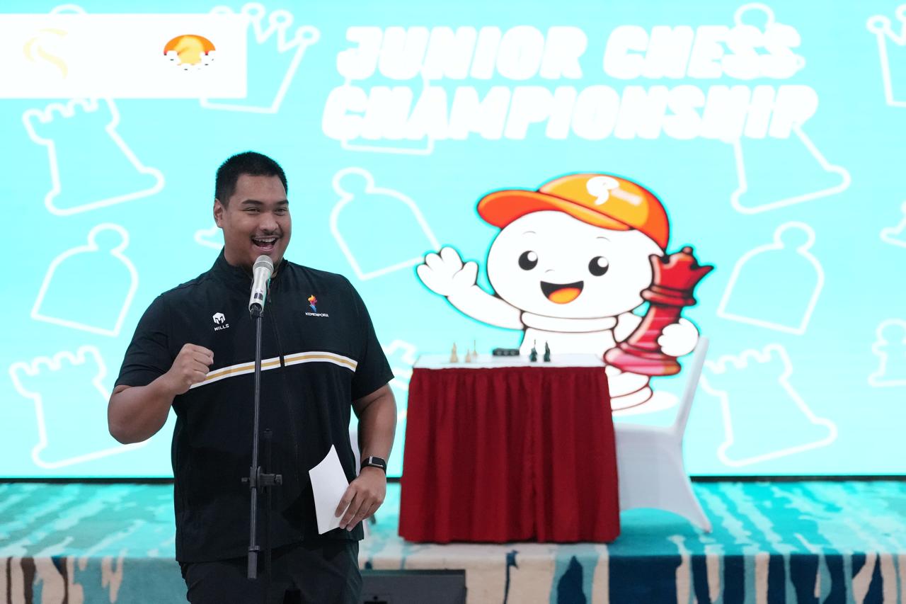 Menteri Pemuda dan Olahraga Republik Indonesia (Menpora RI) Dito Ariotedjo secara resmi membuka Kejuaraan Catur Junior Piala Purnomo Yusgiantoro ke-6 Tahun 2025 di Gedung Serba Guna Gelora Bung Karno (GBK), Senayan, Jakarta, Sabtu (30/8).(foto:Herry/kemen